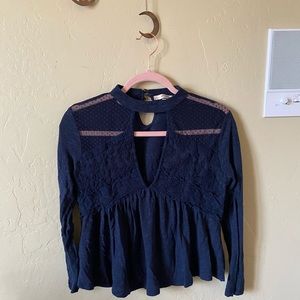 navy blue blouse